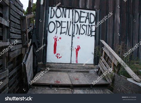 Door Sign Dont Open Dead Inside Stock Photo (Edit Now) 601546898