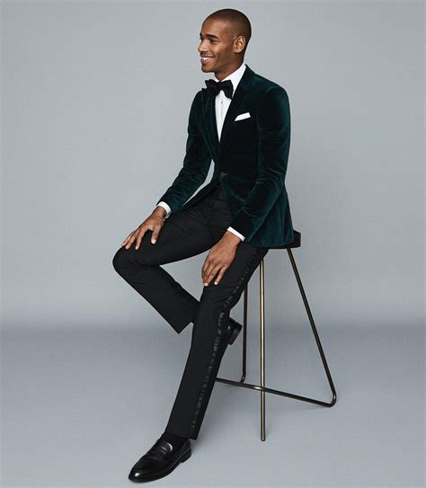 Green Velvet Blazer Men