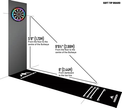 Stylish Height Of A Dartboard From Floor For Modern Homes