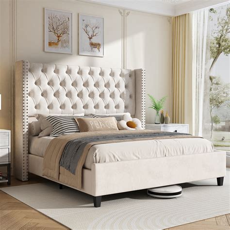 Willa Arlo™ Interiors Dillwyn Upholstered Wingback Bed & Reviews | Wayfair