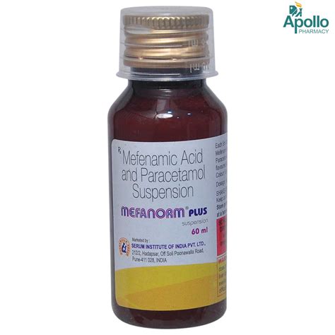 MEFANORM PLUS SUSPENSION | Uses, Side Effects, Price | Apollo Pharmacy