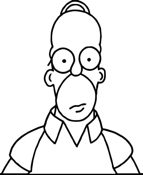 Homer Simpson Coloring Pages Printable