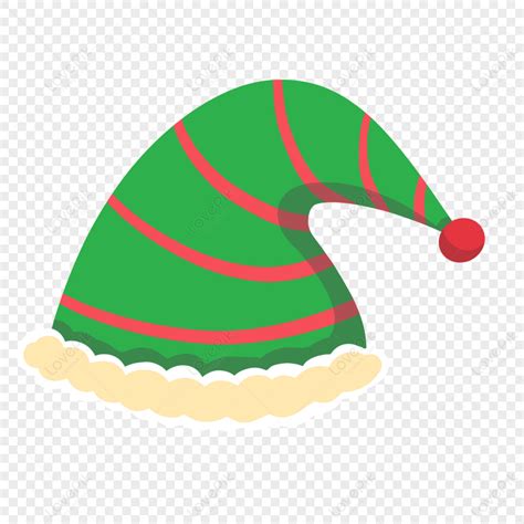 Elf Hat With Horizontal Stripes Clipart Patterned, Clipart, Horizontal ...