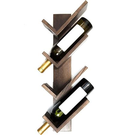 Genuine Decor 16 - Wine Glass Wall Mount Wood Stemware Wooden Glass ...