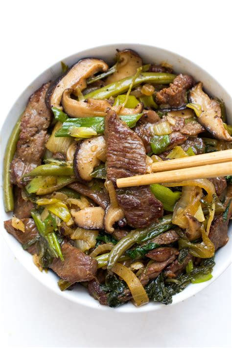 Beef & Shiitake Mushroom Stir Fry - Every Last Bite