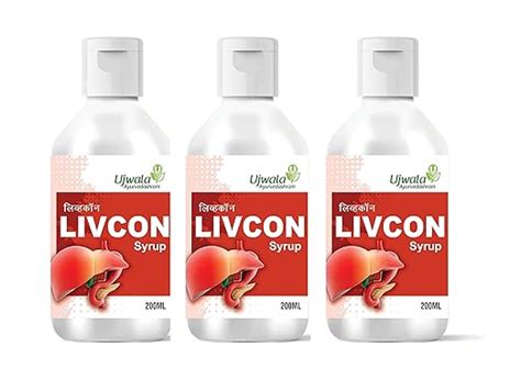 Buy Livcon Syrup(200ML) pack of 3 I Balances the enormous secretion and ...