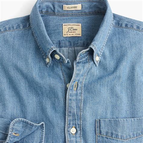 Untucked Lightweight Denim Shirt In Light Wash | Light denim shirt ...