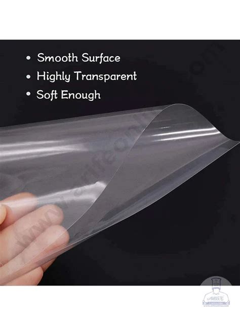 CAKE DECOR™ 20 cm Collars Acetate Sheet Roll Clear Cake Pull Me Cake S ...