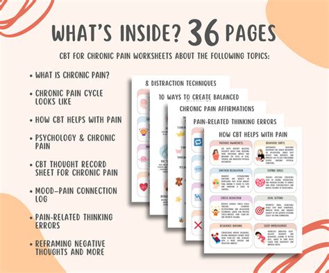 CBT for Chronic Pain Worksheets (36 Pages) – MindSpace