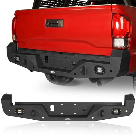 Buy Hooke Road Tacoma Rear Bumper w/2 ×18W LED Lights for 3rd Gen ...