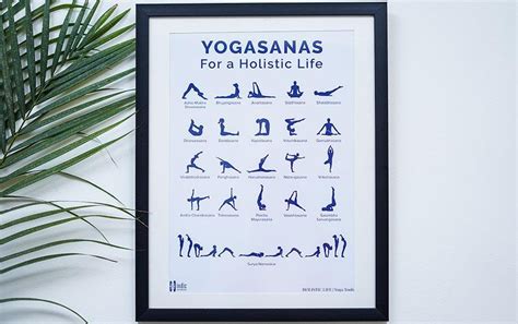 Buy Yogasanas White Poster for Yoga Studios - A3 Framed Poster Online ...