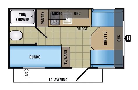 Camper Floor Plans Travel Trailer