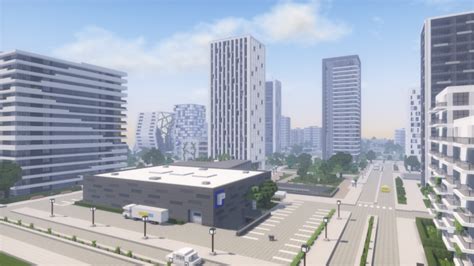 Modern Office Building 6/Skyscraper (full interior) Minecraft Map