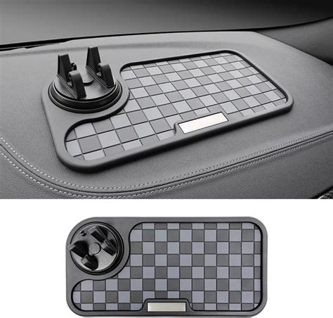 SARTE Car Dashboard Mat Anti-Slip Rubber Pad with Phone Holder ...