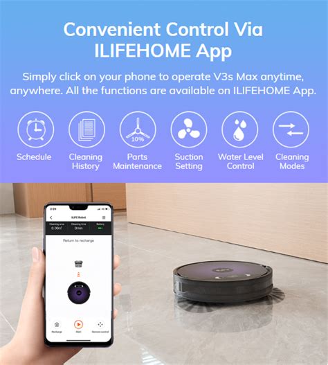 ILIFE V3s Max Automatic Robotic Vacuum Cleaner - Home Cleaning Product ...