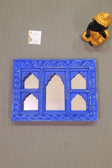 Jharokha Mirror Mango Wooden Frame Wall Decor Traditional Indian ...
