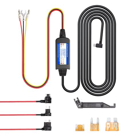 Cooau Dash Cam Hardwire Kit Cable Dashcam Hardwire Usb Ports ...