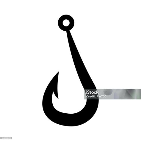 Fishing Hook Clipart Black And White