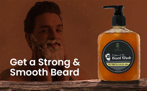 RAWLS Men Beard Wash for men | Softens Beard & Adds Shine | Enriched ...