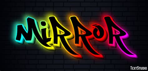 Image result for Mirror Text Design