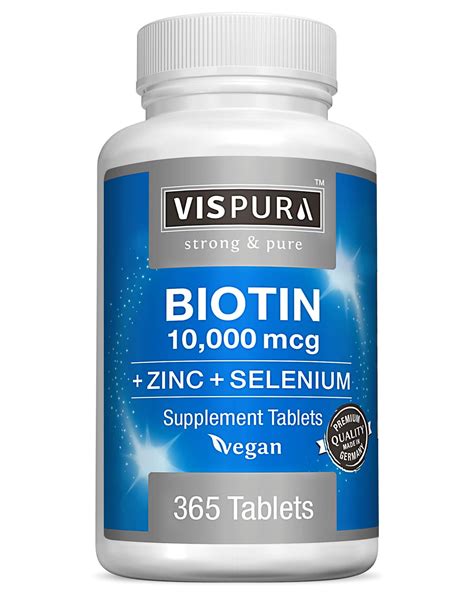 Pure Vegan Biotin 10000 mcg Zinc Selenium - Hair Nepal | Ubuy
