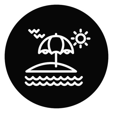 Beach vector illustration | Premium Vector