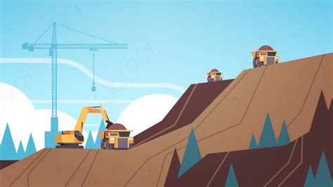 图片素材-露天开采石材采石场工业矿山生产概念设计图-4-源库素材网