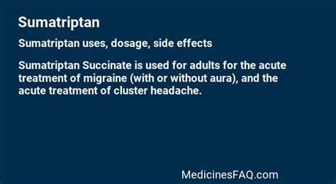 Image result for Sumatriptan Uses