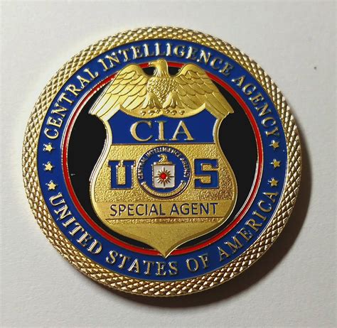 Vintage Colorized CIA Special Agent Challenge Art Coin India | Ubuy
