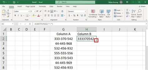 How to Remove Dashes in Excel?