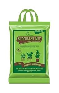 S.J. Organics 100% Organic Succulent and Cactus Potting Soil Mix- 5 kg ...