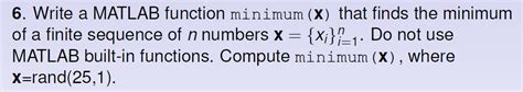 Minimum Function MATLAB 的图像结果
