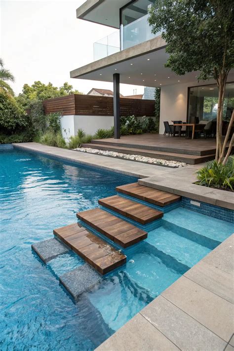 Image result for Pool Step Designs