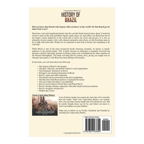 Buy History of Brazil: A Captivating Guide to Brazilian History ...