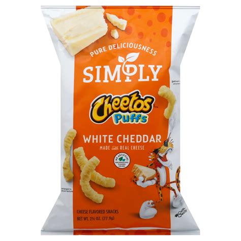 Cheetos Simply Puffs White Cheddar Snacks - Shop Chips at H-E-B