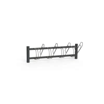 BIM objects - Free download! BIKE Bicycle Rack, One Sided | BIMobject
