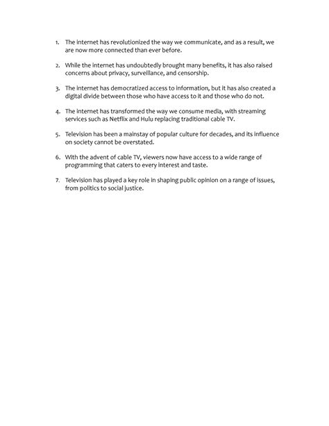 Sentences mass media - The internet has revolutionized the way we ...