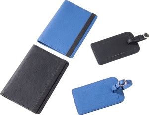 giBOX 2 Passport Holders 2 Luggage Tags PU Leather Travel Kit Unisex ...