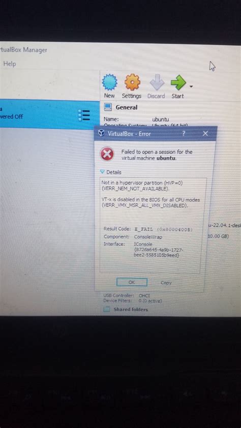 Image result for Ubuntu VirtualBox Not Starting