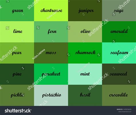 Shades Of Green Names