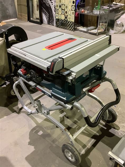 BOSCH 4100 10" TABLE SAW WITH BOSCH TS3000 MOBILE TABLE SAW STAND ...
