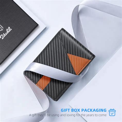 Buy Zitahli Men’s Slim Wallet with 12 Slots RFID Wallet for Men with ID ...