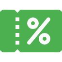 Discount coupon Icons & Symbols