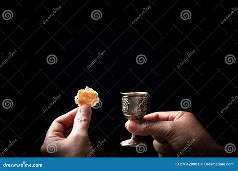 Concept of Eucharist or Holy Communion of Christianity. Eucharist is ...