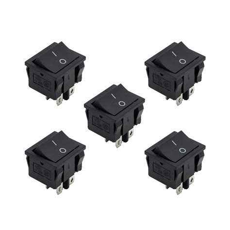Electronic Spices KCD4-QY605 6a 250v Ac Black Color 4 Pin Dpdt Small ...