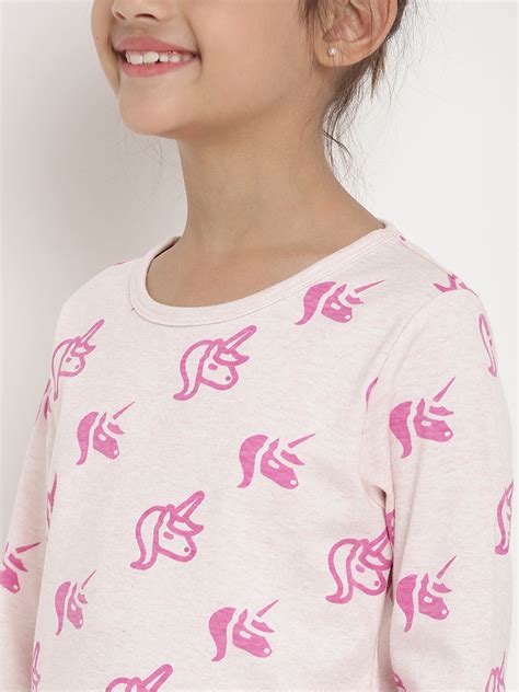 Berrytree Organic Night Suit Pink Unicorn Girls – Berrytree India