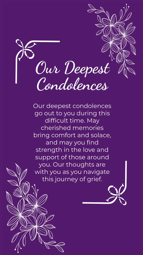 Free Condolence Message Templates to Edit Online