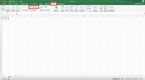 Image result for How to View Formula Bar in Excel