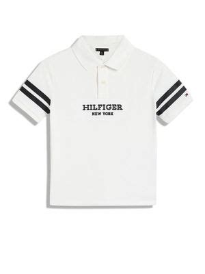 Buy Tommy Hilfiger Boys White Solid Half Sleeves Polo T-Shirt (12) Online