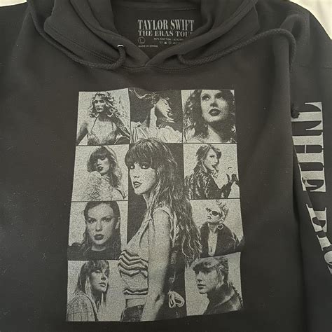 black taylor swift merch hoodie #taylorswift... - Depop